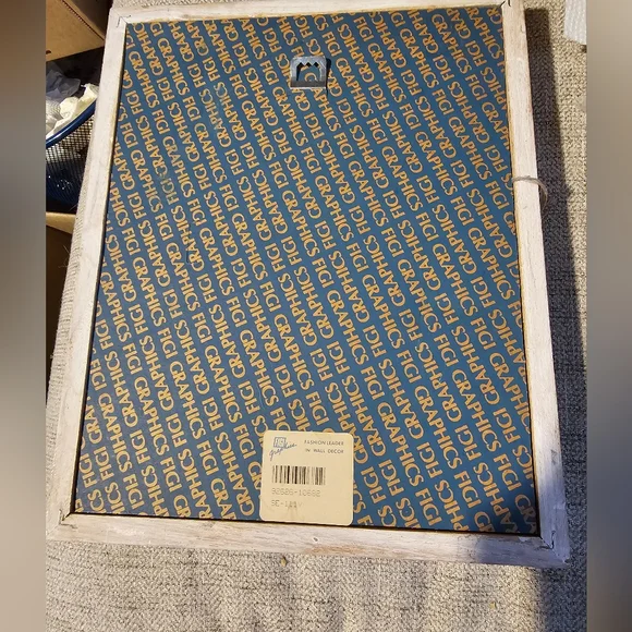 Vtg Figi Graphics Sand Piper Handmade Paper Shadow Box WS Seashell Beach FRIENDS - Picture 2 of 12